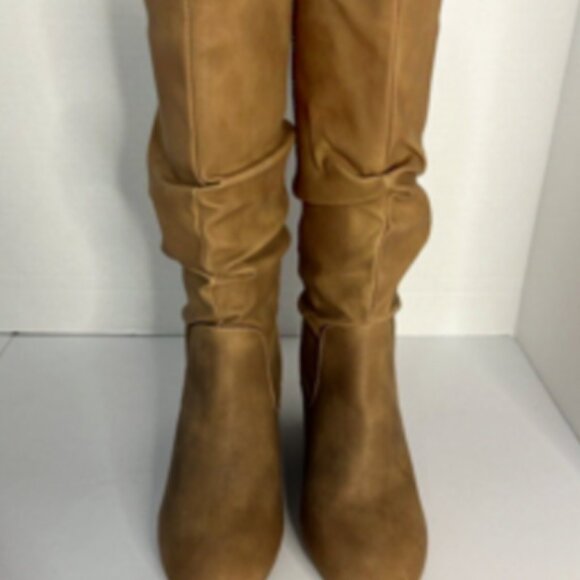 XOXO Strasburg Slouch Western Boots Womens 8M Brown Tan NIB - Picture 4 of 8